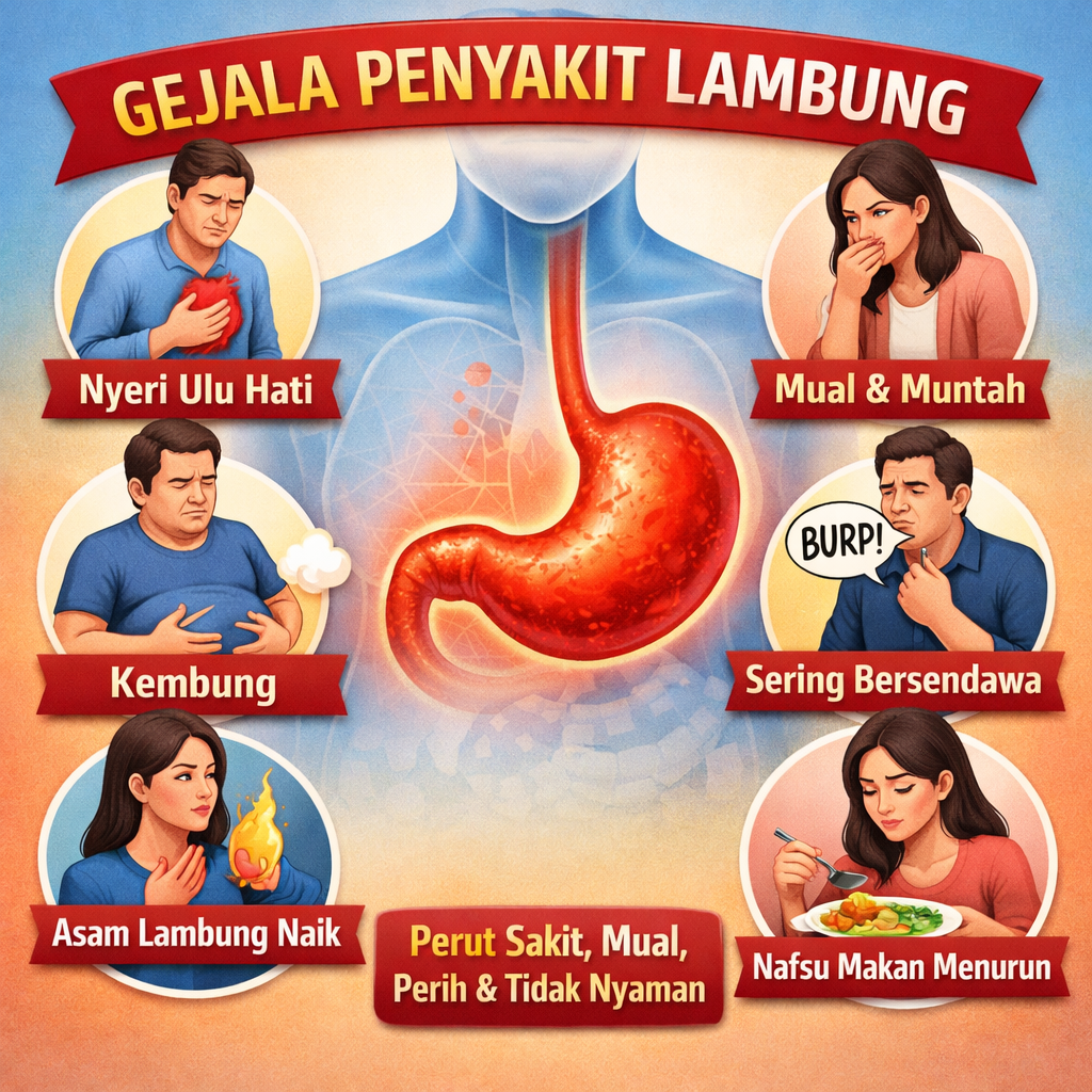 Gejala Penyakit Lambung dan Solusi Ampuh Mengatasinya