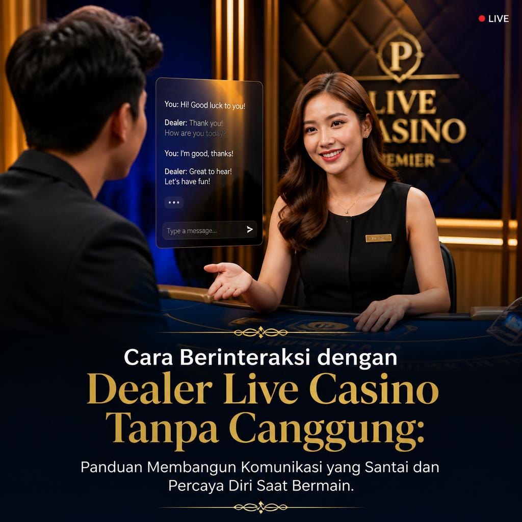 Cara Berinteraksi dengan Dealer Live Casino Tanpa Canggung